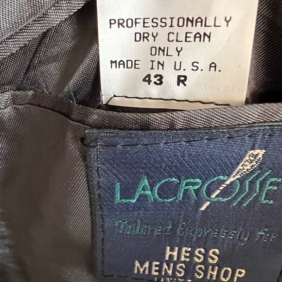 VINTAGE Tweed Jacket M Gray Barleycorn 100% Wool Donegal Blazer Sport Coat 43R - Picture 9 of 13